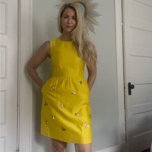 Draper James Yellow Butterfly Dress